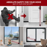 AceMining Upgraded Door Security Bar & Sliding Patio Bar, Heavy Duty Stoppers Adjustable Jammer for Home, Apartment, Travel (1 Pack,White)