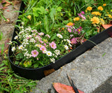No Dig Durable Garden Landscape Edging Kit, 2" Tall Black Plastic Lawn Border for Landscaping, Flower Gardens, Lawn (100FT+ 120pcs Anchoring Spikes, Black)