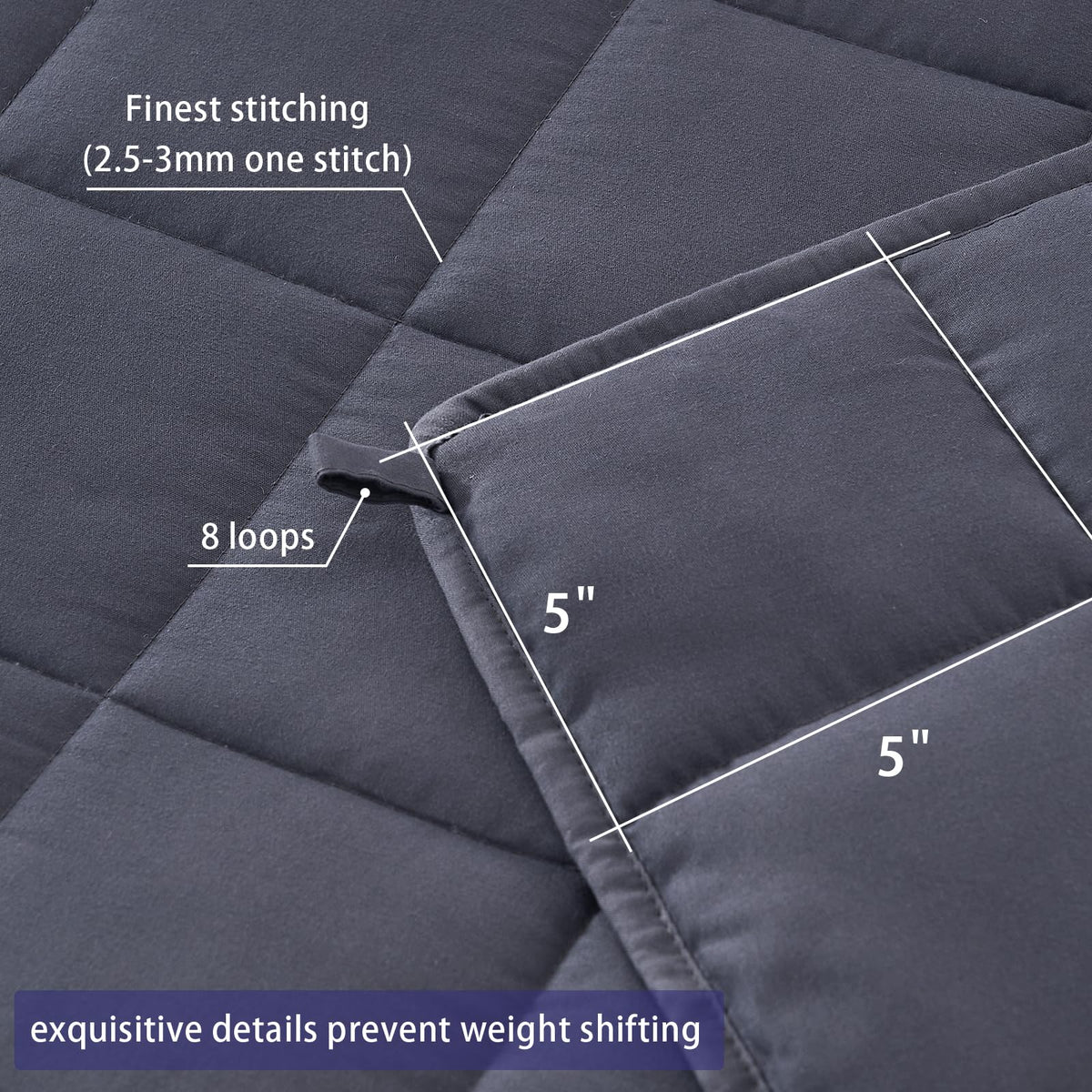 yescool Weighted Blanket for Adults 20lbs Queen Size, 60" x 80", Grey