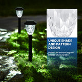 GIGALUMI Solar Pathway Lights, 8 Pack Outdoor Waterproof