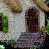 PRETMANNS Fairy Garden Houses for Outside – 7 Inch Fairy House with Opening Door – Miniature Fairy Garden Accessories Outdoor for Adults – Durable Fairy Village Décor