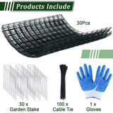 30 Pcs Plant Protectors from Animals, 13.5" X 14" Wire Plant Protector Cage
