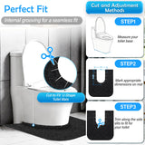4 Pack Toilet Mats,Upgrade Toilet Floor Protector from Urine,Toilet Rugs U Shaped Washable,Toilet Mats for Bathroom,Around Toilet Floor Protector,Potty Training Mats for Bathroom