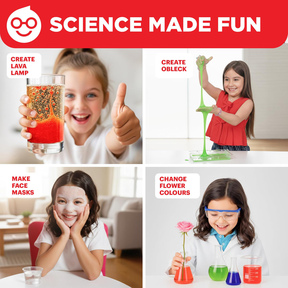 Doctor Jupiter Girls' First Science Experiments Kit for Kids Ages 4+