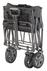 Mac Sports Collapsible Folding Outdoor Utility Wagon, Black