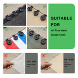 Shade Cloth Clips,2026 New Heavy Duty Round Plastic Lock Grip,Upgrade Windproof Fix Clamps,for Gardening,Greenhouse,Sun Shade Net,Anti Bird Netting Awning Tarp (50Pcs)
