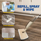 Zep Spray Mop Refill and Floor Cleaner - 1 Gallon (Case of 2) ECZUMSF1282 - Professional Grade Versatile Multi Surface Fresh Scent Cleaner and Deodorizer