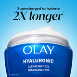 Olay Regenerist Hyaluronic + Peptide 24 Gel Face Moisturizer, Fragrance-Free, Trial Size, .5 oz