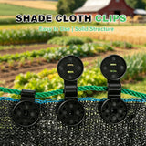 Shade Cloth Clips,2026 New Heavy Duty Round Plastic Lock Grip,Upgrade Windproof Fix Clamps,for Gardening,Greenhouse,Sun Shade Net,Anti Bird Netting Awning Tarp (50Pcs)