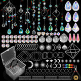 DIY Suncatcher Kit, 400pcs Crystal Sun Catchers Ornament Making Supplies Arts and Crafts Kits for Adults Indoor Windows Hanging Prism Garden Office Home Decor Gifts for Women Birthday Mother's Day