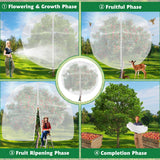 Evoio Bird Netting for Garden Plant Fruit Tree Protection Large Blueberry Bushes Netting Covers Bags with Zipper, 4 x 5 ft Shrubs Bush Tomato Strawberry Berry Barrier Mesh Cover Net Protector