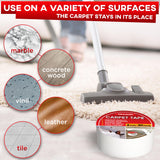 Trazon Carpet Tape Double Sided - Rug Tape Grippers for Hardwood Floors and Area Rugs - Carpet Binding Tape Strong Adhesive and Removable, Heavy Duty Stickers Tape, Residue Free (2 Inch / 30 Yards)