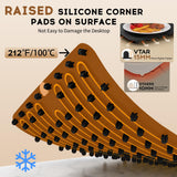 VTAR Rollable Electric Food Warming Mat | 3-Temp Buffet Tray Warmer for Parties | Even Heating, Portable Silicone Design, Auto Shut Off & Child Lock- Black