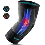APOYO Elbow Brace for Tendonitis and Tennis Elbow, Compression Sleeve for Arthritis, Workouts, Reduce Joint Pain During Fitness Activity (Medium)
