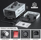 1000W Snow Machine Remote & Manual Control Snowflake Making Adjustable Snowflake Size Snowmaker Perfect for Christmas,Weddings and Theatrical Effects (Grey, 1)