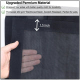 Upgraded Magnetic Screen Door Thicker 250g/㎡ Reinforced Mesh,36 Longer Magnets,Door Screen Magnetic Closure for Single Door,Retractable Mosquito Net for Door,Fit Doors to 38x82 Inch,Black