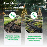 33ft. Galvanized Steel Landscape Edging (10-Pack) – 40" Metal Edging for Landscaping with 11 Stakes, Hammer-in Metal Landscaping Edging for Yard Pathway & Flower Beds – Lawn Edge for Garden Design