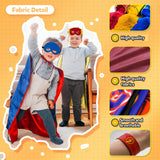 KARAZZO Kids Capes Set and Wristbands Boys Costumes for Halloween Christmas Cosplay Dress Up (5-PACK CAPES SET)