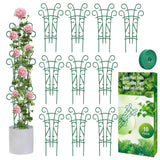 10 Pack Indoor Plant Trellis for Potted Plants, Stackable Garden Trellis for Climbing Plants Outdoor, Small Trellis for Houseplants Rose Hoya Pothos Plant Climber Support