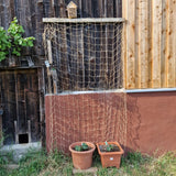 Jute Trellis Netting - Jute Netting for Garden, Heavy Duty Plant Support Netting for Climbing Plants, Cucumber, Vine, Fruits & Vegetables, Climbing Vining Plants (6.6 Ft x 9.8 Ft, 5.9 Inch Squares)