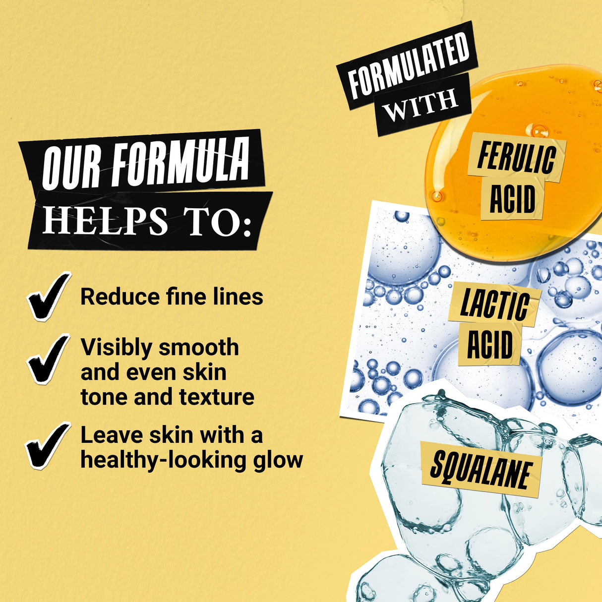 Kiehl's Ferulic Brew Antioxidant Facial Treatment with Lactic Acid, Face Toner for Dull Skin, Boosts Glow, Smooths Skin Texture, Reduces Fine Lines, with Squalane & AHAs - 6.8 fl oz