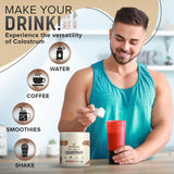 GoodLiving Grass Fed Colostrum Powder for Immune Support, Gut Health, Muscle Support & Wellness - Grass Fed Colostrum for Women & Men, Natural IgG Pure Whole Colostrum, Unflavored, 60 Servings