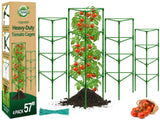 Halatool 57" Tall Tomato Cages, 4 Pack Heavy Duty Plant Support for Garden
