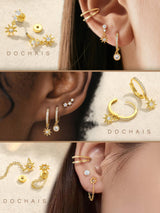Flat Back Cartilage Earrings for Women Trendy Dainty CZ Flatback Studs