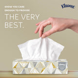 Kleenex Professional Facial Tissue, Bulk (21606), 2-Ply, White, Flat Boxed Format, Designed for Business (125 Tissues/Box, 48 Boxes, 6,000 Sheets/Case)