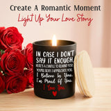 TEEZWONDER Anniversary Wedding Gifts for Women Men, Scented Candle 10 oz