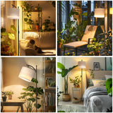 Bstrip 70.8″ Tall Grow Lights for Indoor Plants, 3000K Full Spectrum Plant Light with Stand, Auto On/Off Timer & Adjustable Angle, 25W Non-Dimmable LED Lamp for Plant Growth