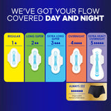 Always Maxi Overnight Pads with Wings, Size 4, Overnight, Unscented, 28 Count x 3 (84 Count Total) (Packaging May Vary)