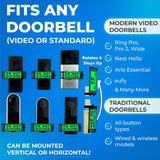 Nap Guardian – The Original – Invented in USA – No Soliciting Doorbell Cover for Ring & Video Doorbells – Blocks Button to Stop Ringing – Rotates Do Not Disturb/No Soliciting