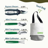 SUMIO Mini Garden Tool kit, Desk Indoor Plant Tool Set, Portable Garden Tool Set, Succulent Tools Kit, Office Planting