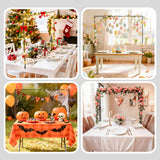 SHIJING Over The Table Rod Stand with Clamps Adjustable Length Black Table Arch 28"-69" Tall 30"-98" Length Arch Hanging, for Wedding Birthday Party Halloween Christmas Party