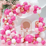 7.2FT Circle Balloon Arch Stand for Floor Round Arch Backdrop Stand for Parties Flower Balloon Arch Frame Kit Flower Gold Metal Arches Backdrop for Birthday Party Wedding Christmas Decorations