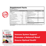 NutraOne Vitality Vitamin Powder Powdered Vitamin and Mineral Supplement (Fruit Punch - 30 Servings)