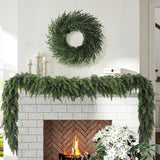 26" Christmas Norfolk Pine Wreath for Front Door (1, Wreath)