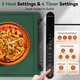 Warming Mat for Food Extra Large: 36"X16" Adjustable Silicone Food Warming Mat Heating Pad Food Warming Pad for Kitchen Counter Warming Trays for Buffets Party Hot Plates for Countertop Gifts Green