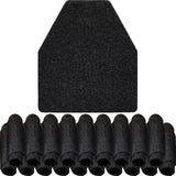 Nuanchu 20 Pack Urinal Mats for Men, Non-Slip Urinal Floor Mats for Commercial Use, Highly Absorbent, Bathroom Floor Pads for Men's Restroom (Black)
