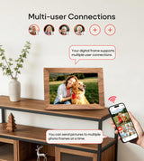Frameo 10.1" Digital Picture Frame, 32GB Memory WiFi Electronic Photo Frame