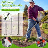 Lilyvane Garden Hoe, 2 in 1 Weeding Hoe and Cultivator Soil Tiller, 66" Long, Heavy Duty Hoe Garden Tool for Weeding, Loosening Soil, Cultivating, Gardening