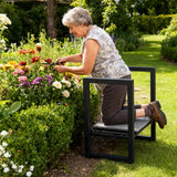ETICSIPA Garden Kneeler and Seat Heavy Duty 500lbs, Anti-Tip Gardening Stools with 10.5” Widen Kneeling Pad for Seniors Gardeners, 2 in 1 Garden Bench for Kneeling and Sitting