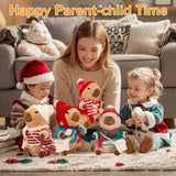 WAKSUN Capybara Plush with 10 Pcs Clothes & Accessories,Christmas Stuffed Animals, 10.2 in Cute Capybara Plush Toys,Birthday Gifts&Dress Up Cute Plushies for Boys/Girls (Daily)