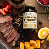 HEART & SOIL Histamine and Immune Support – 3000mg DAO Enzyme Supplements with Bovine Thymus, Selenium & Vitamin A – Non-GMO, Allergen-Free – 180 Capsules