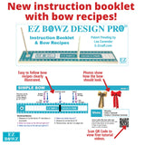 E-Z Bowz Design Pro Bow Maker - Easy Ribbon Bowmaker Gift Large Bow Maker - Perfect for Christmas Decor Wreaths and Hair Bows