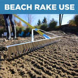 Jenlis Razer Rake Heavy Duty Collapsible Aluminum Pond & Lake Rake