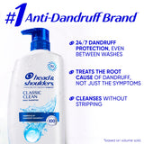 Head & Shoulders Classic Clean Anti-Dandruff Shampoo Twin Pack, 32.1 fl oz Each, 72-Hour Dandruff Protection, Safe for Everyday Use on All Hair Types
