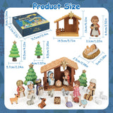 Nativity Advent Calendar 2026 for Kids - 24 Days of little people Christmas Nativity Scene Set for Toddlers, Christmas Countdown Calendar Gifts for Kids Boys Girls Children Toddler Teens Indoor Toy