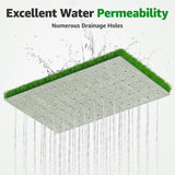 Artificial Grass Fake Turf Grass Outdoor Indoor with Drainage Holes, 3x5FT
